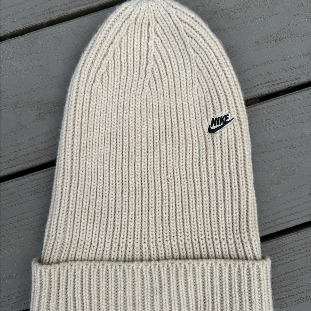 Nike Cream Knit Beanie